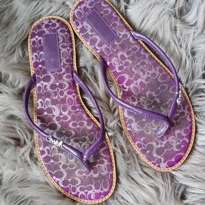 Coach flip flops